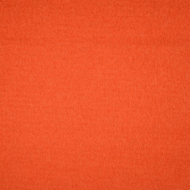 virgin wool fabric orange solid 