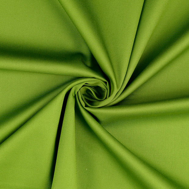 sergé tissu vert pré 