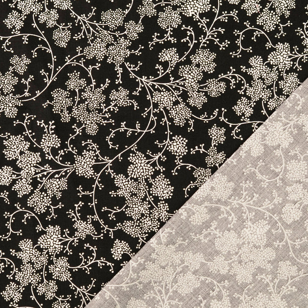 popeline tissu fleur 