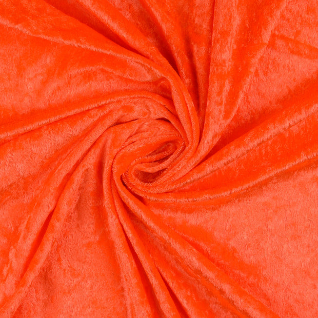 velvet fabric orange 