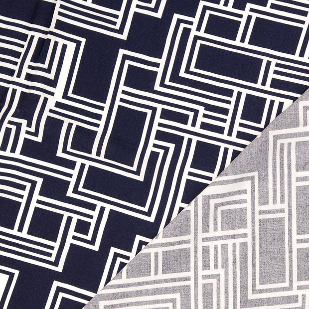 viscose woven fabric geometric 