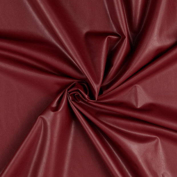 imitation of leather fabric bordeaux solid 