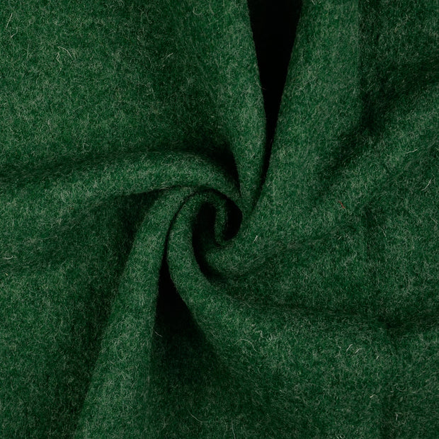 virgin wool fabric forest green 