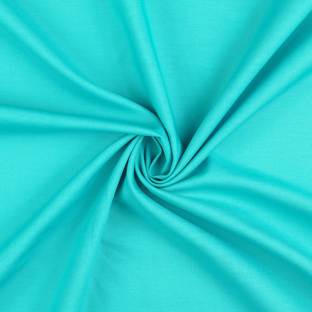 cretonne tissu turquoise mercerisé 