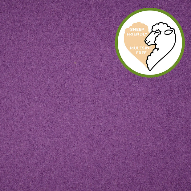 virgin wool fabric solid lilac