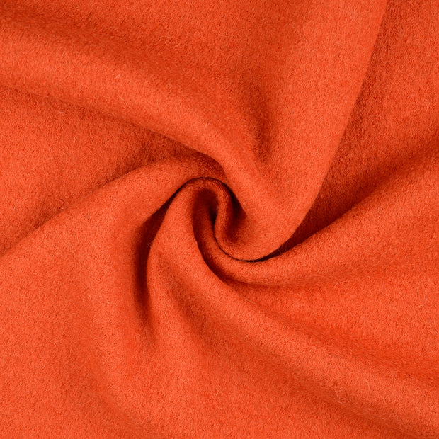 virgin wool fabric orange 